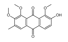 7-hydroxy-1,2,8-trimethoxy-3-methylanthracene-9,10-dione Structure