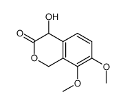 4-hydroxy-7,8-dimethoxy-1,4-dihydroisochromen-3-one结构式
