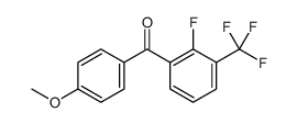 [2-fluoro-3-(trifluoromethyl)phenyl]-(4-methoxyphenyl)methanone Structure