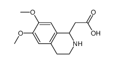 6,7-DIMETHOXY-1,2,3,4-TETRAHYDROISOQUINOLINE-1-ACETIC ACID structure