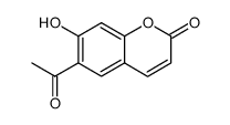 6-acetyl-7-hydroxy-2H-chromen-2-one结构式