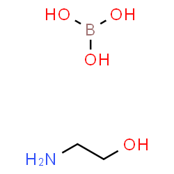 (2-hydroxyethyl)ammonium dihydrogen orthoborate structure