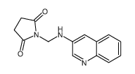 Succinimide, N-(3-quinolylaminomethyl)-, Structure