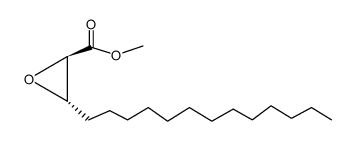 methyl trans-2,3-epoxyhexadecanoate Structure