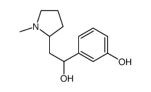 3-[1-hydroxy-2-(1-methylpyrrolidin-2-yl)ethyl]phenol结构式