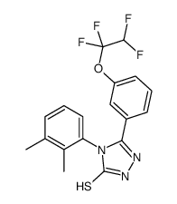 4-(2,3-dimethylphenyl)-3-[3-(1,1,2,2-tetrafluoroethoxy)phenyl]-1H-1,2,4-triazole-5-thione Structure