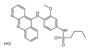 benzo[b][1,8]naphthyridin-5-yl-[4-(butylsulfonylamino)-2-methoxyphenyl]azanium,chloride结构式