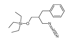 [(3-azido-2-phenylmethyl)propyloxy]triethylsilane Structure