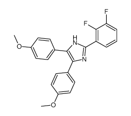 2-(2,3-difluorophenyl)-4,5-bis(4-methoxyphenyl)-1H-imidazole结构式