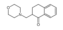 2-(morpholin-4-ylmethyl)-3,4-dihydro-2H-naphthalen-1-one结构式
