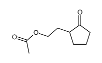 2-(2-oxo-3-cyclopentyl)ethyl acetate结构式