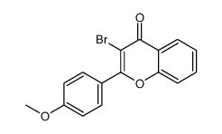 3-bromo-2-(4-methoxyphenyl)chromen-4-one结构式