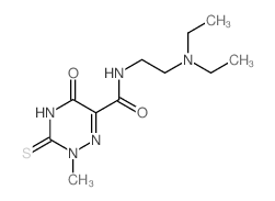 1,2,4-Triazine-6-carboxamide,N-[2-(diethylamino)ethyl]-2,3,4,5-tetrahydro-2-methyl-5-oxo-3-thioxo- picture