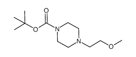 1-(2-methoxyethyl)piperazine-4-carboxylic acid tert-butyl ester Structure