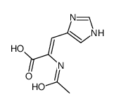 2-acetamido-3-(1H-imidazol-5-yl)prop-2-enoic acid Structure