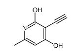 2(1H)-Pyridinone, 3-ethynyl-4-hydroxy-6-methyl- (9CI)结构式