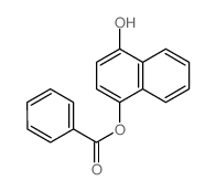 (4-hydroxynaphthalen-1-yl) benzoate结构式