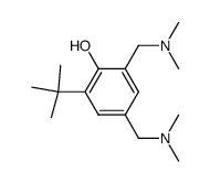 2-(tert-butyl)-4,6-bis((dimethylamino)methyl)phenol结构式