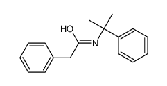 2-phenyl-N-(2-phenylpropan-2-yl)acetamide结构式