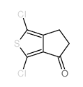 1,3-Dichloro-5,6-dihydro-4H-cyclopenta[c]thiophen-4-one structure