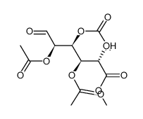 2,3,4-tri-O-acetyl-β-D-glucuronic acid methyl ester Structure