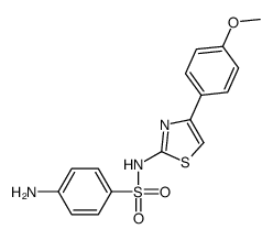 4-amino-N-[4-(4-methoxyphenyl)-1,3-thiazol-2-yl]benzenesulfonamide结构式