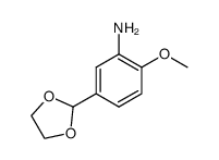 o-Anisidine, 5-(1,3-dioxolan-2-yl)- (5CI) Structure