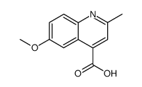 6-甲氧基-2-甲基喹啉-4-羧酸结构式