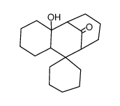 spiro[3,4-cyclohexano-4-hydroxybicyclo[3.3.1]nonan-9-one-2,1'-cyclohexane] Structure