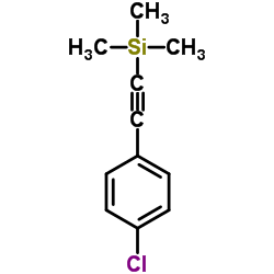 [(4-Chlorophenyl)ethynyl](trimethyl)silane Structure