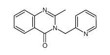 2-METHYL-3-(PYRIDIN-2-YLMETHYL)QUINAZOLIN-4(3H)-ONE结构式