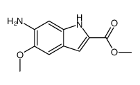 6-amino-5-methoxy-2-methoxycarbonylindole结构式