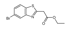 ETHYL 2-(5-BROMOBENZO[D]THIAZOL-2-YL)ACETATE结构式