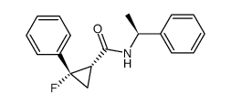 (1S,2S)-(-)-2-fluoro-2-phenylcyclopropyl-N-[(S)-1-phenylethyl]carboxamide结构式