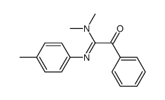 N,N-dimethyl-2-oxo-2-phenyl-N'-(p-tolyl)acetimidamide结构式