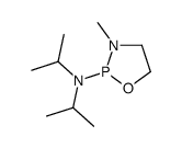 3-methyl-N,N-dipropan-2-yl-1,3,2-oxazaphospholidin-2-amine structure