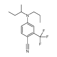 4-[butan-2-yl(propyl)amino]-2-(trifluoromethyl)benzonitrile Structure