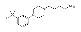 1-Piperazinebutanamine, 4-[3-(trifluoromethyl)phenyl] Structure