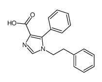 5-phenyl-1-(2-phenylethyl)imidazole-4-carboxylic acid结构式