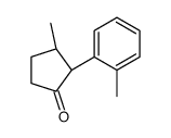 (2S,3S)-3-methyl-2-(2-methylphenyl)cyclopentan-1-one结构式