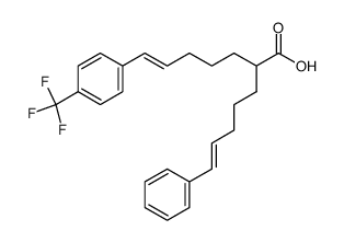 (6E)-2-[(4E)-5-phenylpent-4-enyl]-7-(p-trifluoromethylphenyl)hept-6-enoic acid Structure