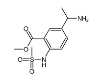 methyl 5-(1-aminoethyl)-2-(methanesulfonamido)benzoate结构式