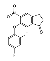 6-(2,4-difluorophenoxy)-5-nitro-2,3-dihydro-1H-inden-1-one Structure