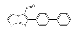 7-(4-phenylphenyl)-4-thia-1,6-diazabicyclo[3.3.0]octa-2,5,7-triene-8-carbaldehyde structure