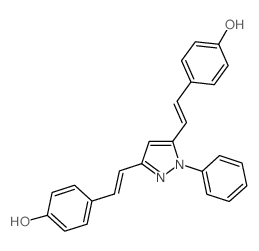 4,4'-(1E,1'E)-2,2'-(1-Phenyl-1H-pyrazole-3,5-diyl)bis(ethene-2,1-diyl)diphenol picture