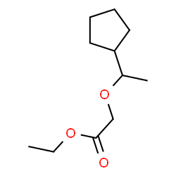 Acetic acid, (1-cyclopentylethoxy)-, ethyl ester (9CI)结构式