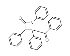 4-benzoyl-1,3,4-triphenylazetidin-2-one Structure