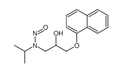 N-(2-hydroxy-3-naphthalen-1-yloxypropyl)-N-propan-2-ylnitrous amide Structure