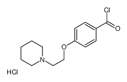 4-(2-piperidin-1-ylethoxy)benzoyl chloride,hydrochloride结构式
