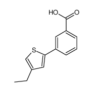3-(4-ethylthiophen-2-yl)benzoic acid结构式